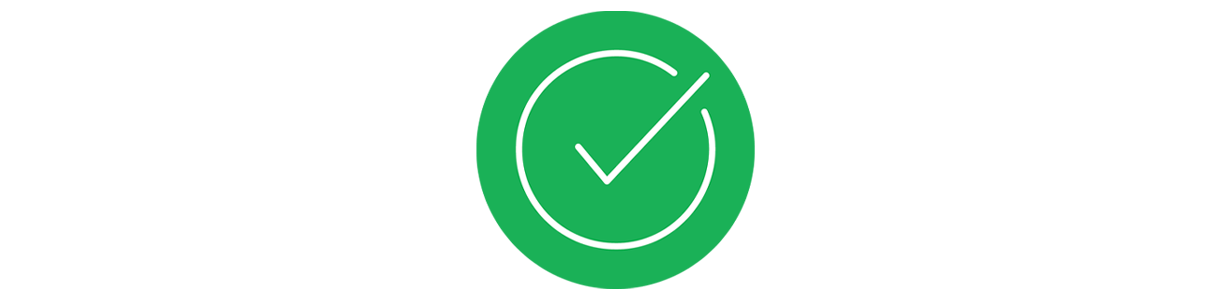 Non-GMO green check mark icon