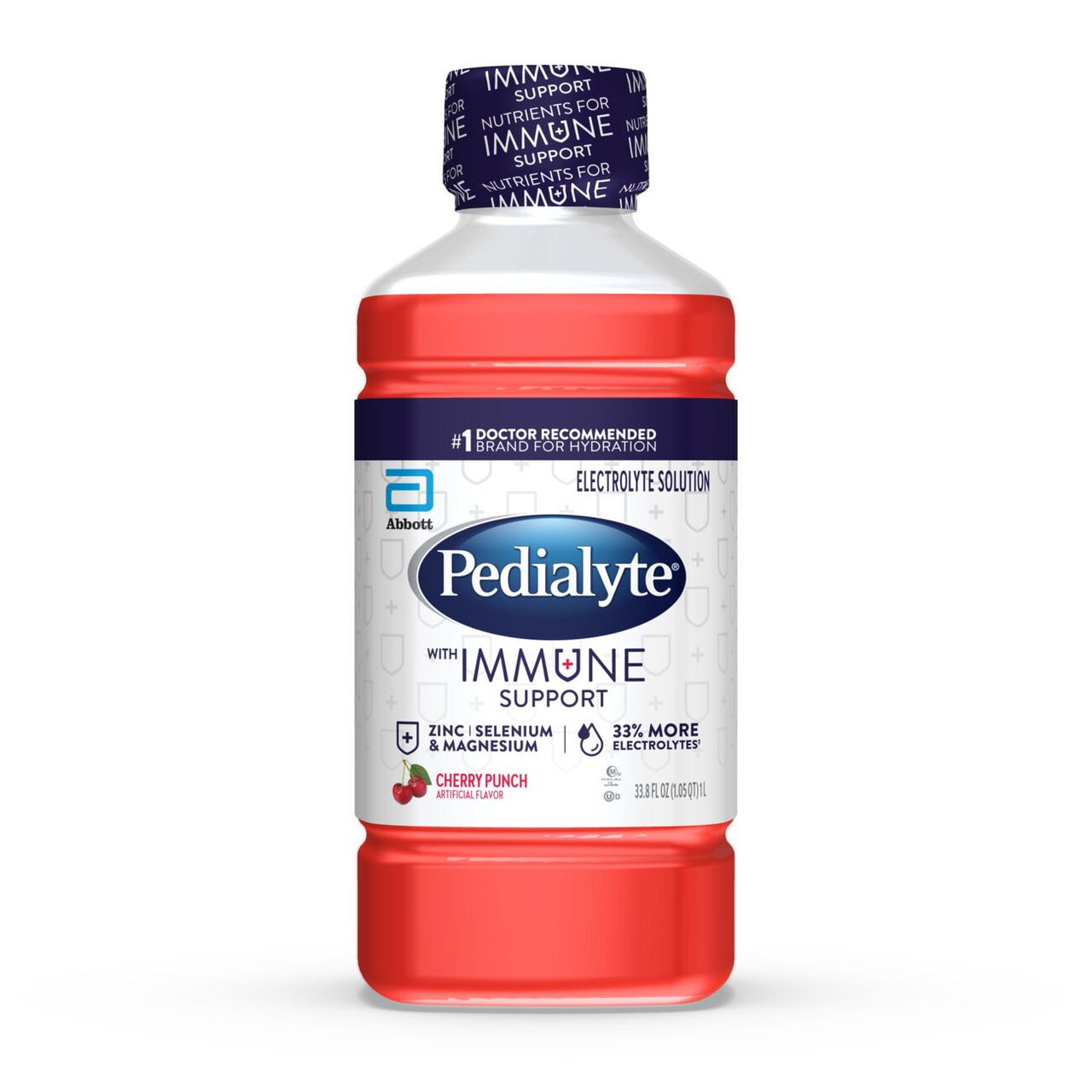 Pedialyte with Immune Support Cherry Punch flavor