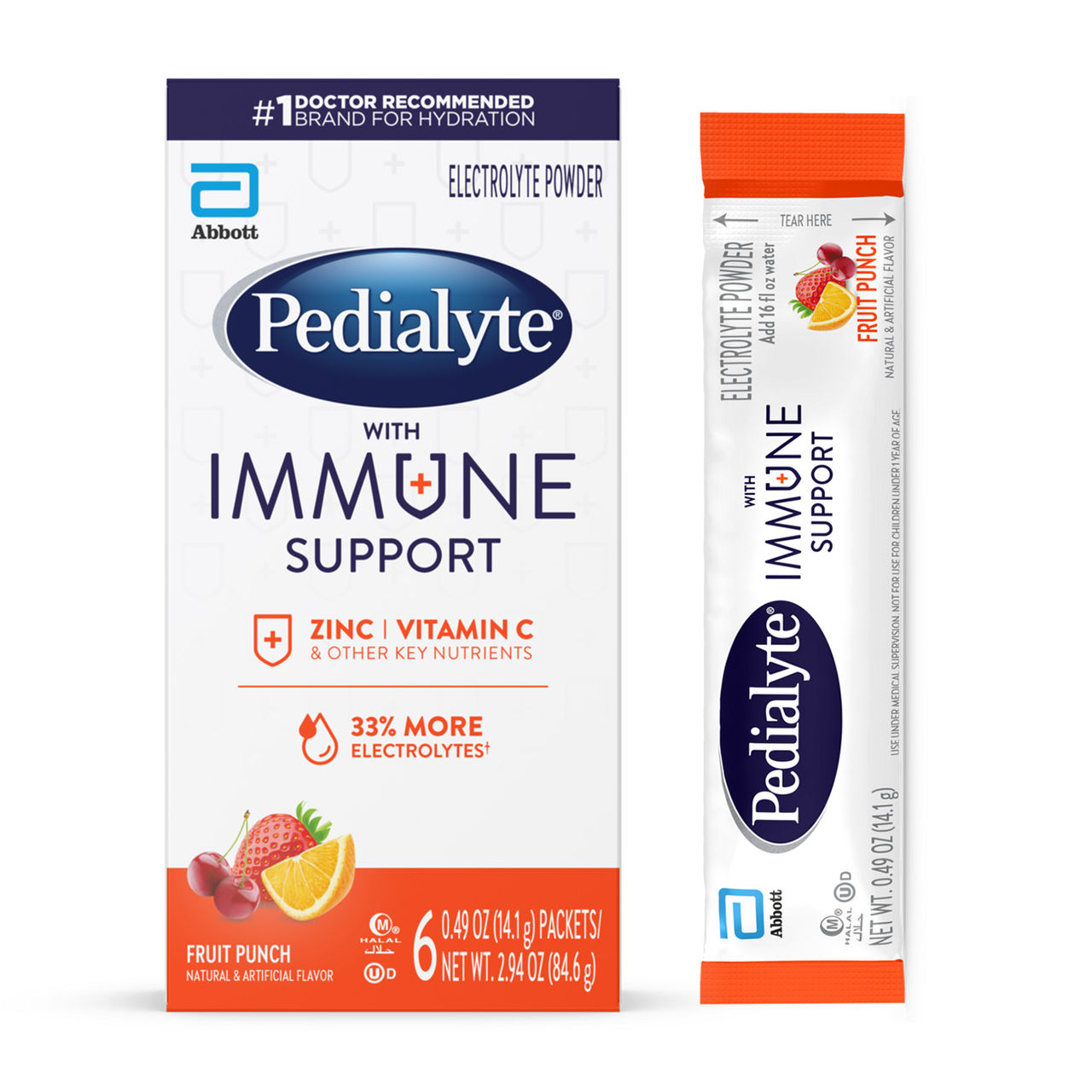Pedialyte with Immune Support Powder_Fruit Punch